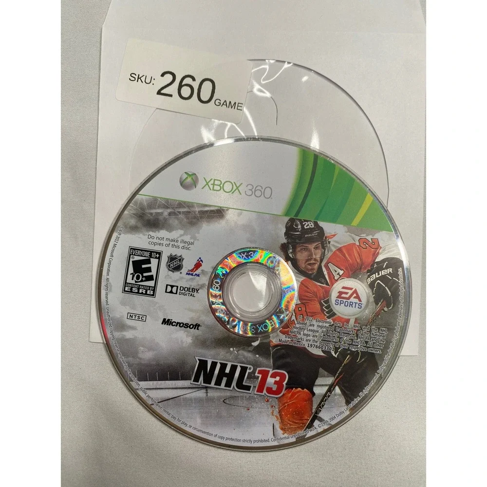NHL 13 Microsoft Xbox 360 EA Sports Hockey Video Game